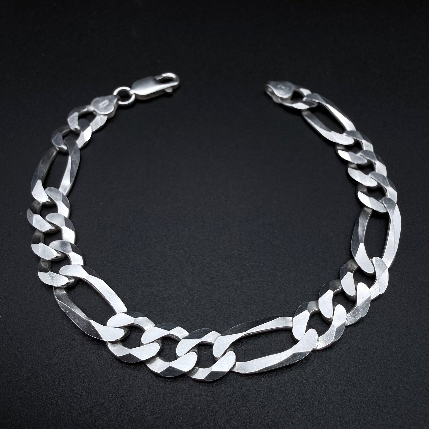 Pulsera Fígaro 10mm - Plata 925 Italy – Silver Ice 01