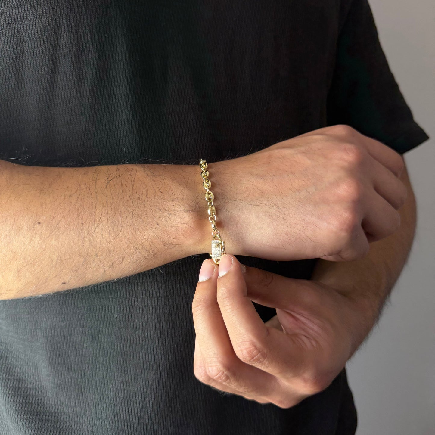 Pulsera Gucci Inflada Oro – 5 mm