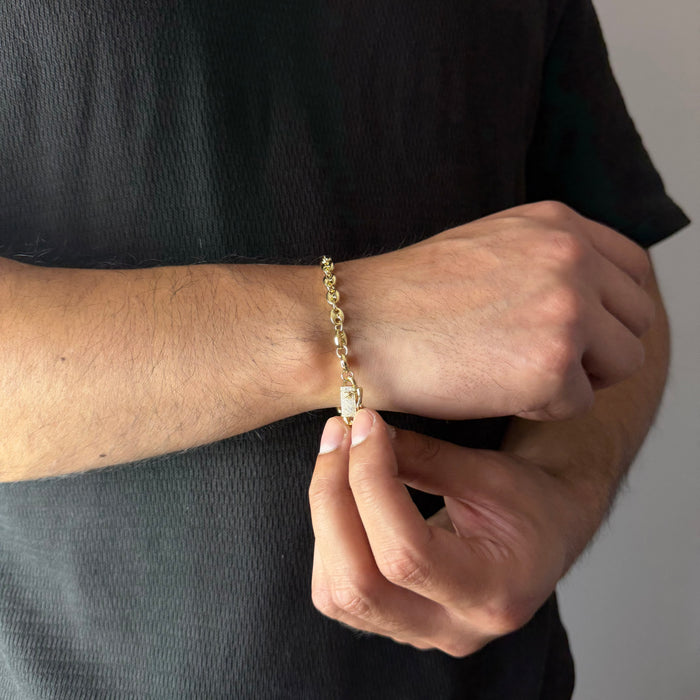 Pulsera Gucci Inflada Oro – 5 mm