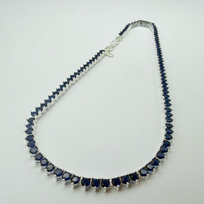 Collar Gotas de Luz circones azules