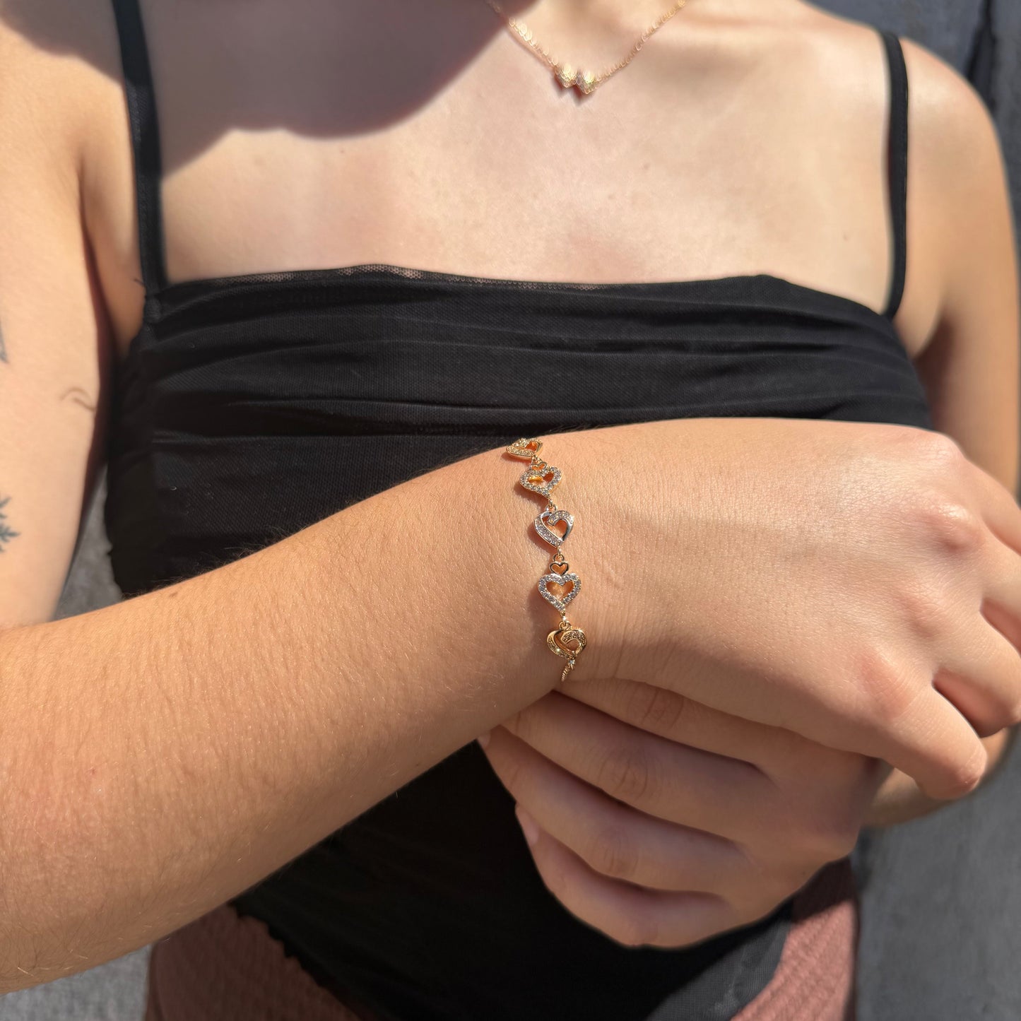 Pulsera Destello de Amor - Oro Rosa