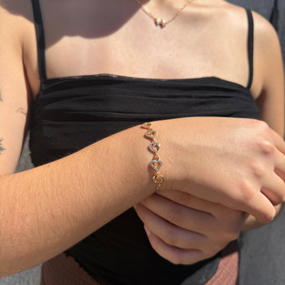 Pulsera Destello de Amor - Oro Rosa
