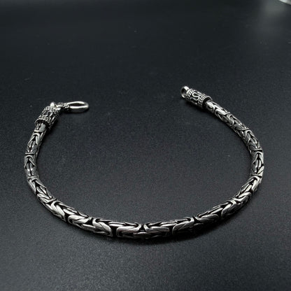 Pulsera Camino del inca 3,5 mm - Plata 925 Italy