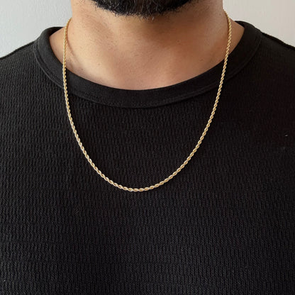 Cadena Turbillón Oro – 2 mm