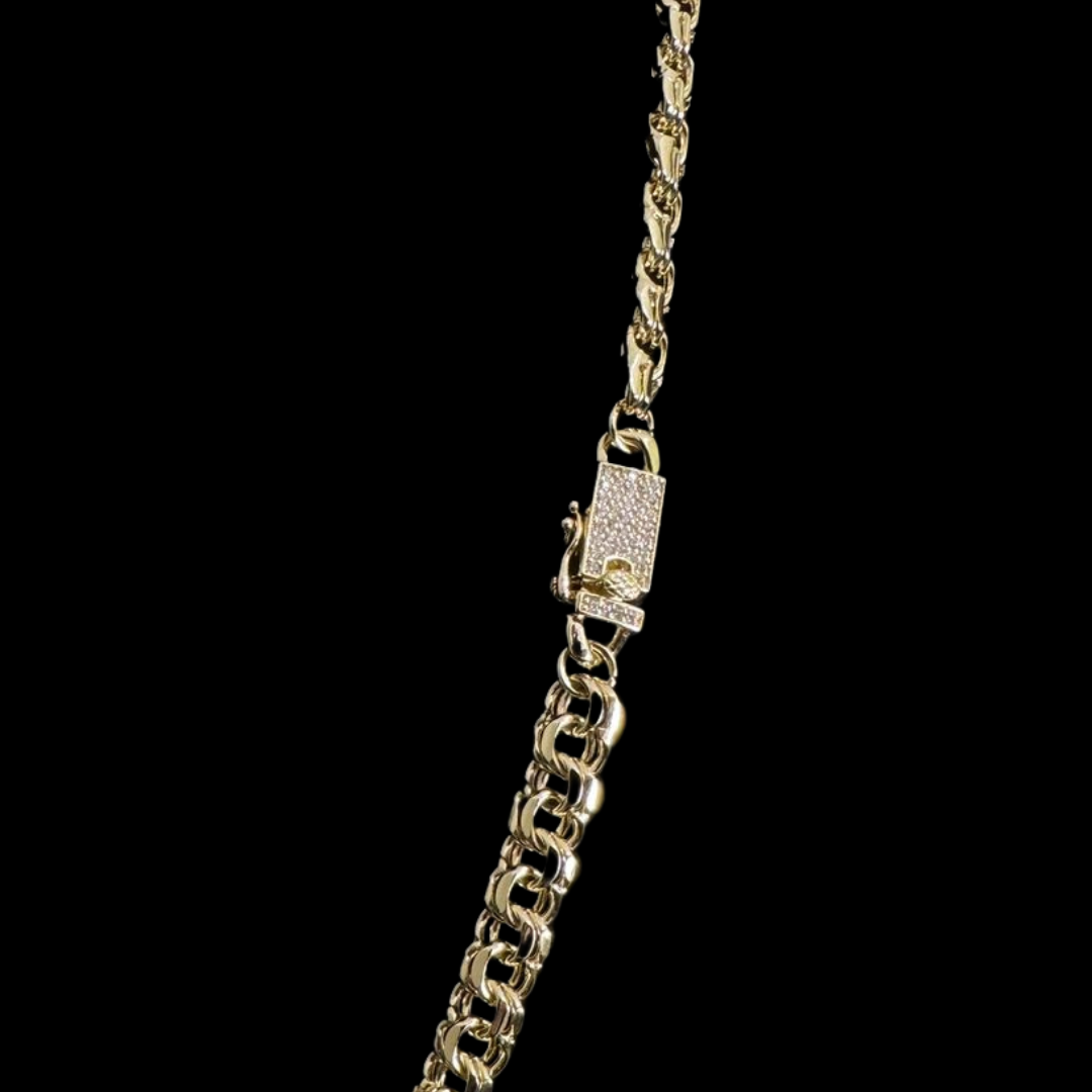 Cadena Doble Rolo Oro – 60 cm