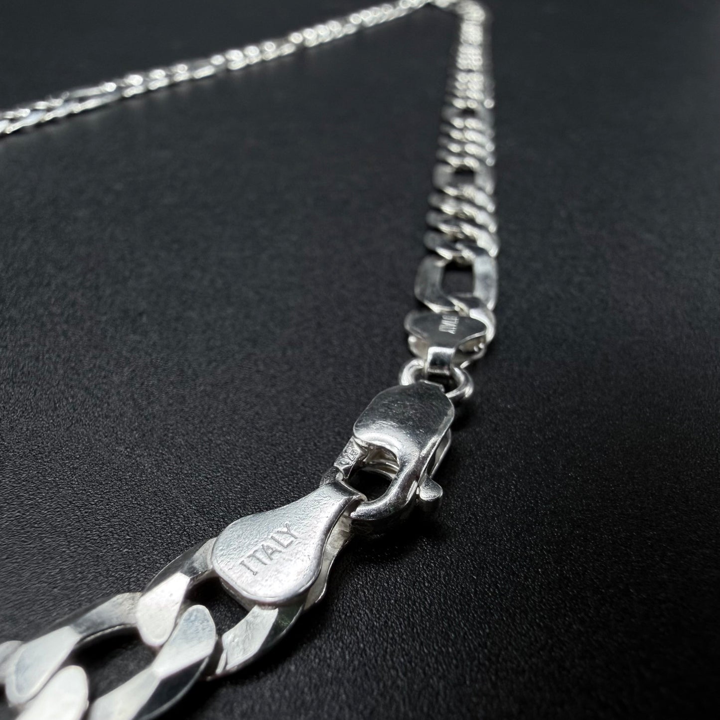 Cadena Fígaro 7mm - Plata 925 Italy