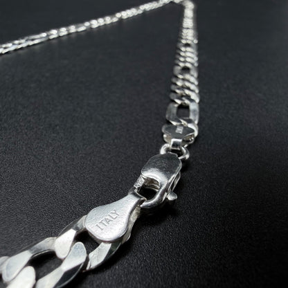 Cadena Fígaro 7mm - Plata 925 Italy