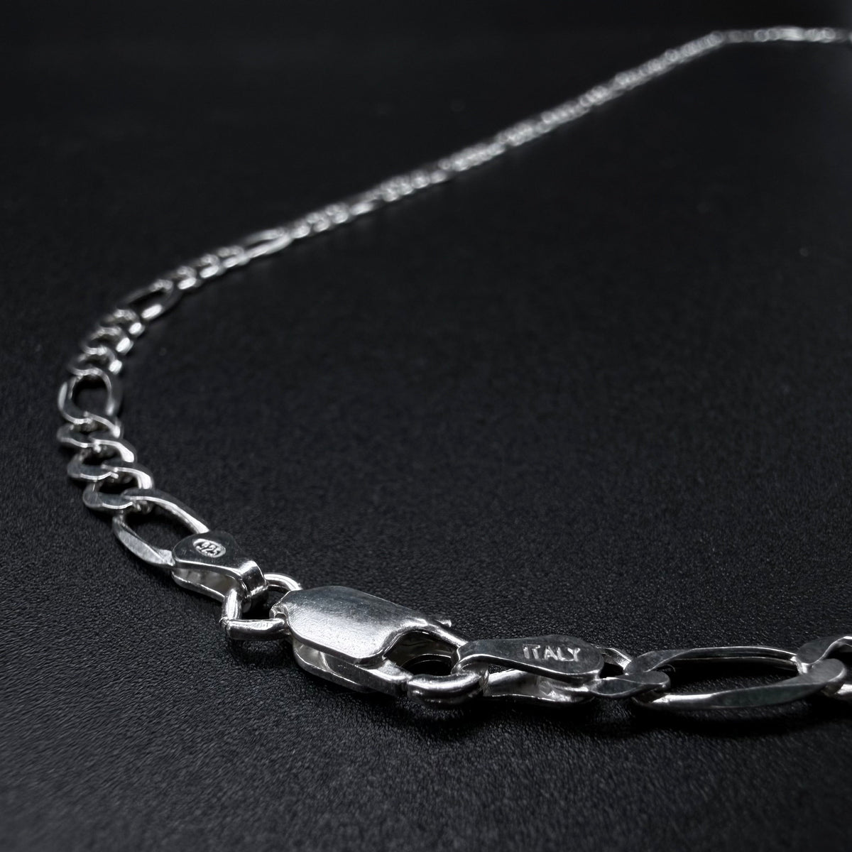 Cadena Fígaro 4mm - Plata 925 Italy – Silver Ice 01