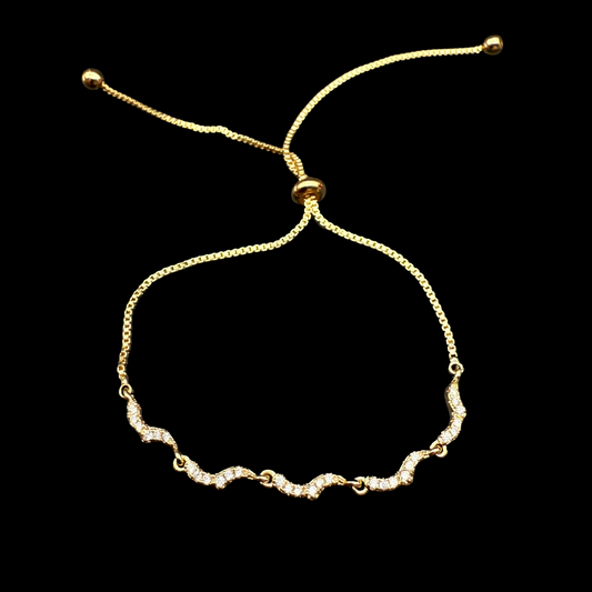 Pulsera Coral Oro