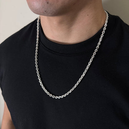 Cadena Rolo Limada 5 mm – Silver Ice 04