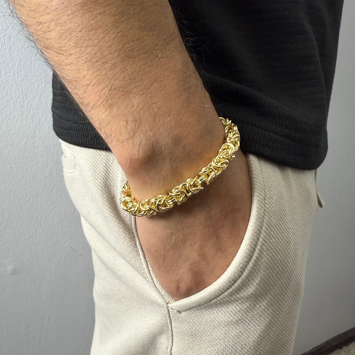 Pulsera Camino del Inca Oro – 8 mm