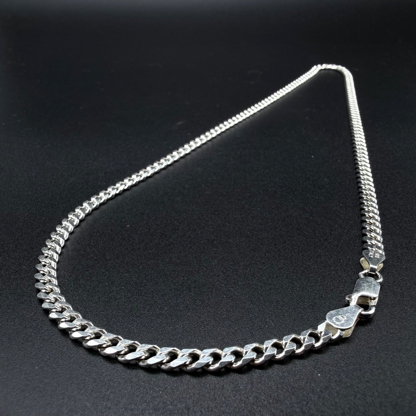 Cadena Cubana 4mm - Plata 925 Italy