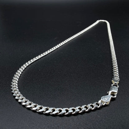 Cadena Cubana 4mm - Plata 925 Italy