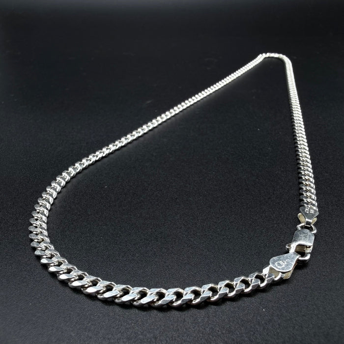 Cadena Cubana 4mm - Plata 925 Italy