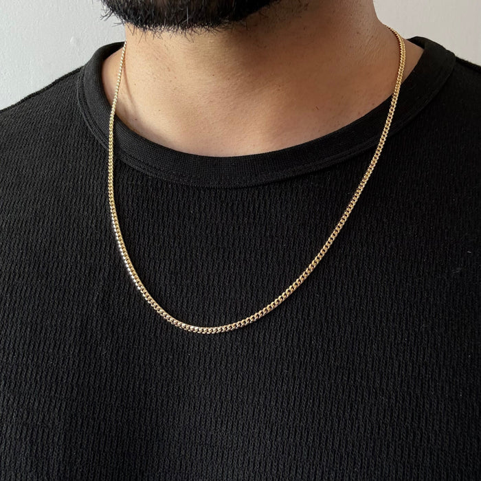 Cadena Cubana Oro – 3,5 mm – Silver Ice 05