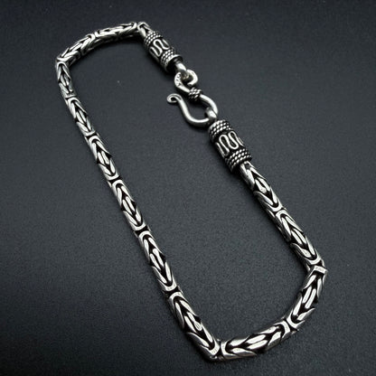 Pulsera Camino del inca 3,5 mm - Plata 925 Italy