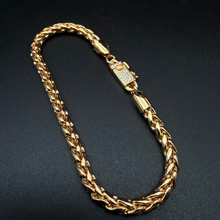 Pulsera Escama Dragón Oro –  4 mm