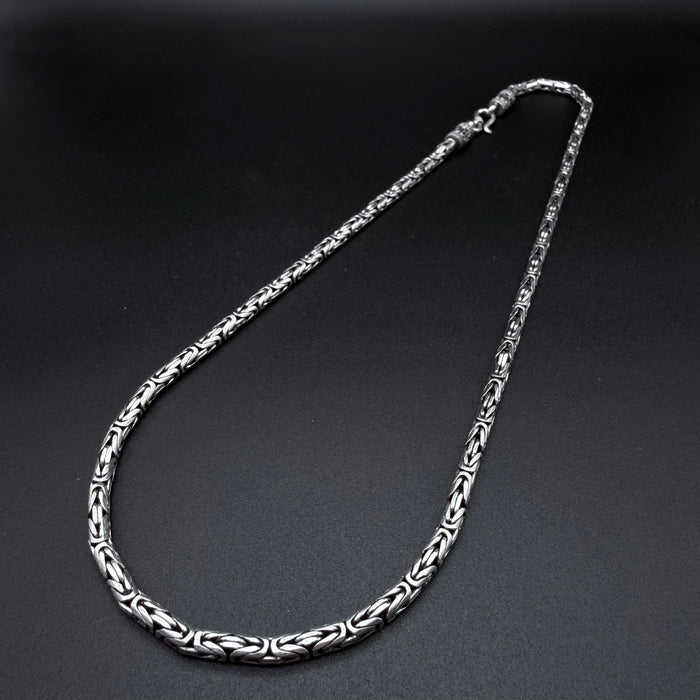 Cadena Camino del inca 4mm - Plata 925 Italy