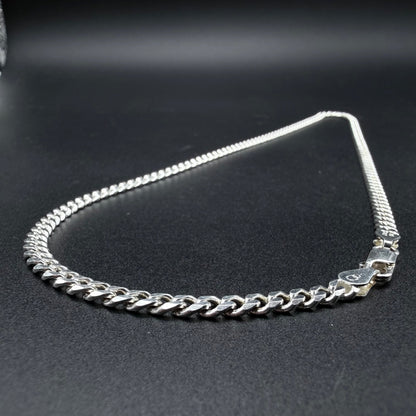 Cadena Cubana 4mm - Plata 925 Italy