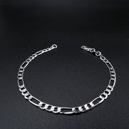 Pulsera Fígaro plana  4mm