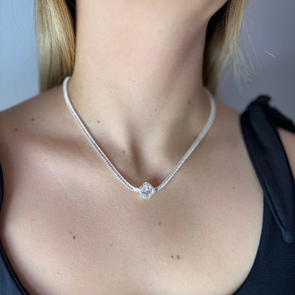 Collar Van Cleef micro circón