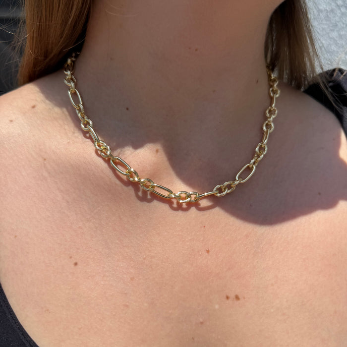 Cadena Rolo Satinada Oro