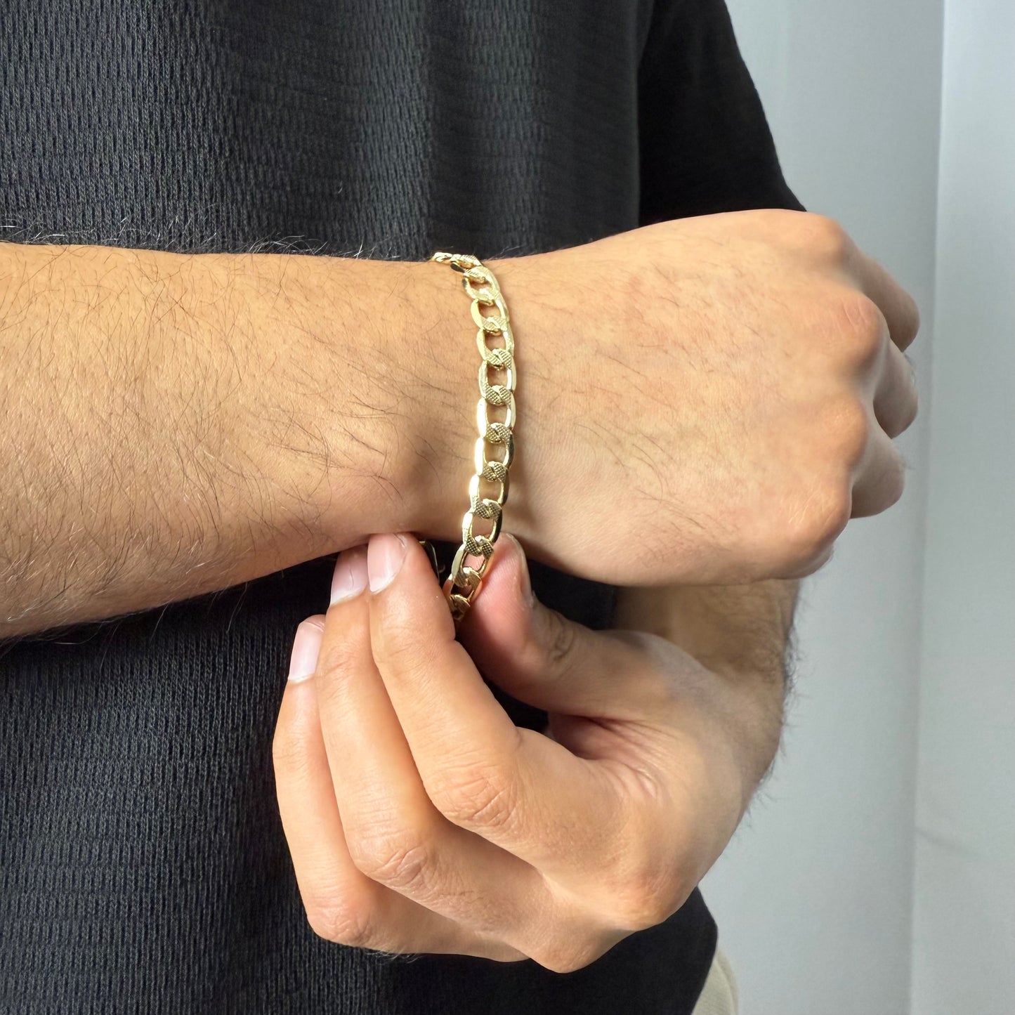 Pulsera Grumet Oro – 21,5 cm x 7 mm