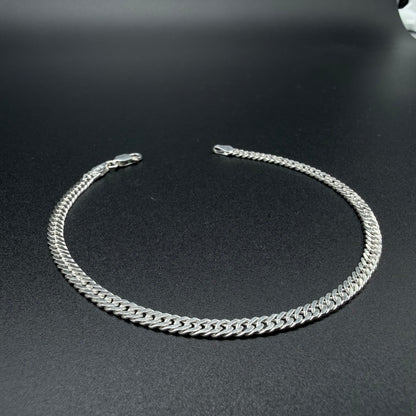 Pulsera Doble Cubana 3,5 mm - Plata 925 Italy