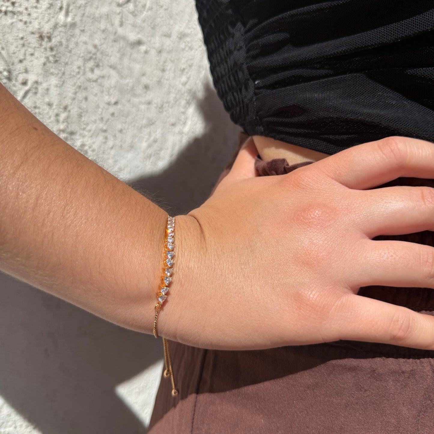 Pulsera Love Line - Oro Rosa