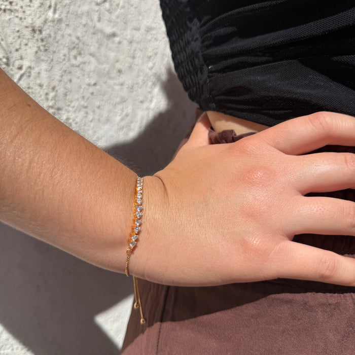 Pulsera Love Line - Oro Rosa
