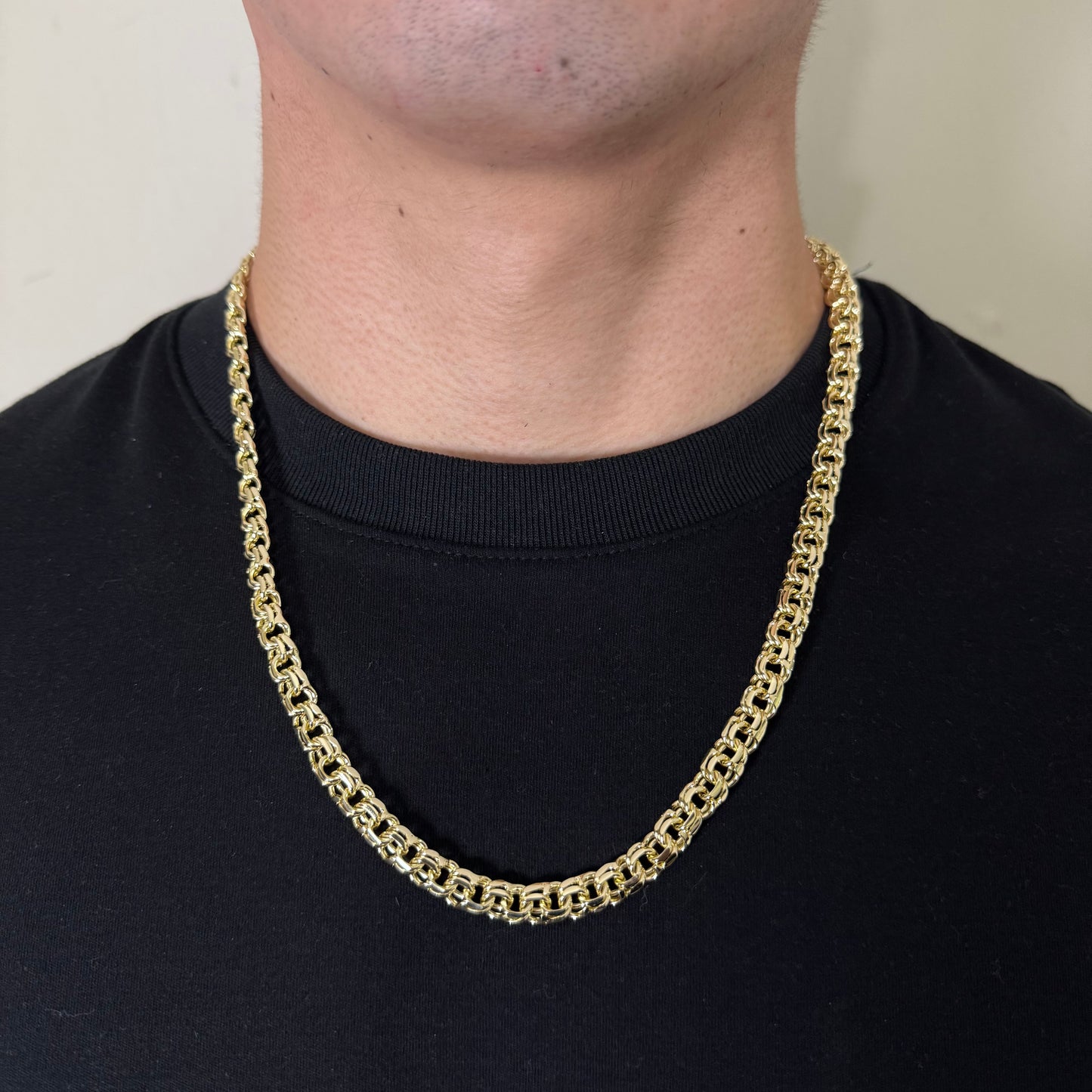 Cadena Doble Rolo Oro – 60 cm