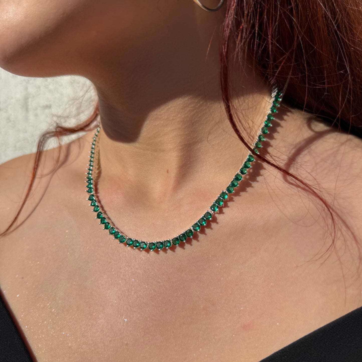 Collar Gotas de Luz circones verdes