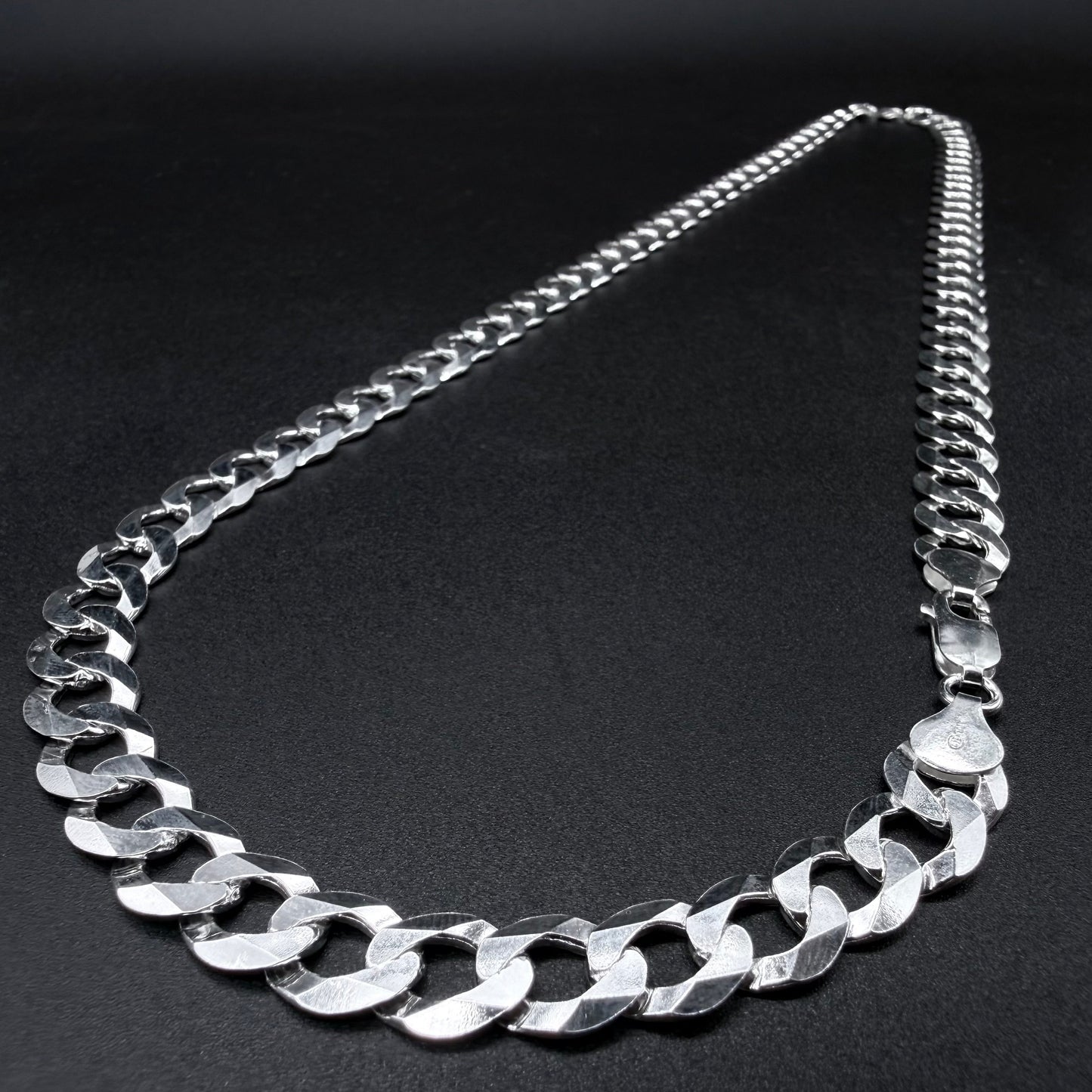 Cadena Cubana 9mm - Plata 925 Italy