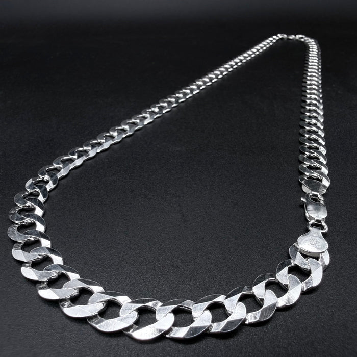 Cadena Cubana 9mm - Plata 925 Italy
