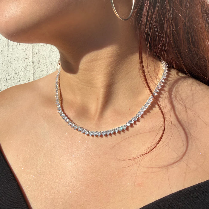 Collar Gotas de Luz circones blancos