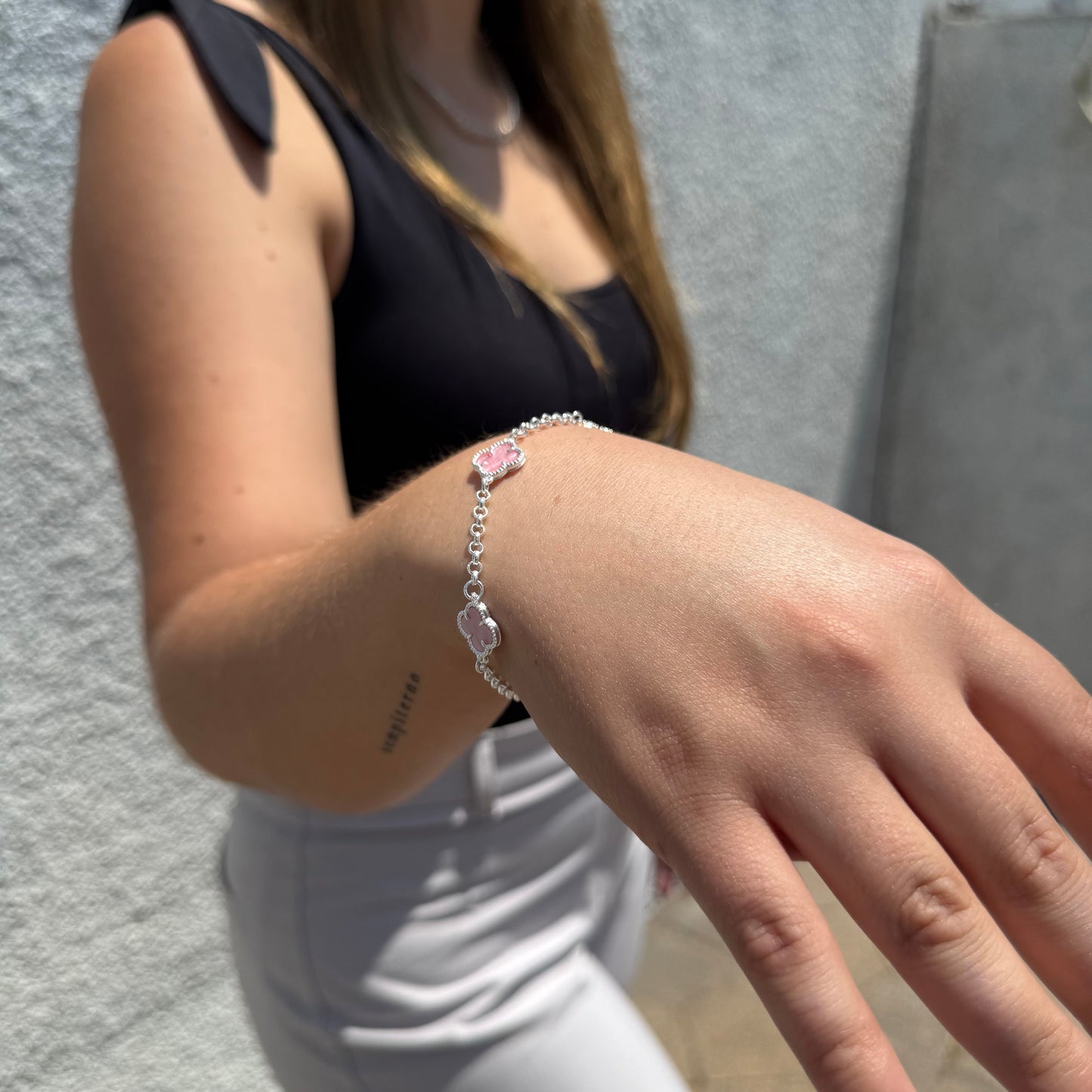 Pulsera Van Cleef Rosada