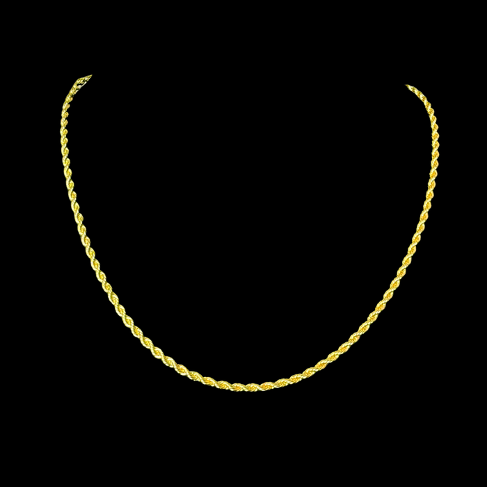 Cadena Turbillón Oro – 2 mm