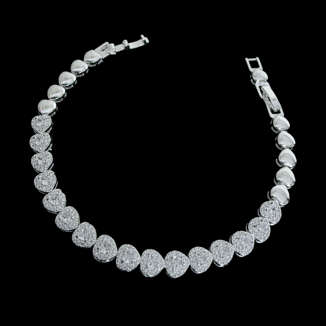 Pulsera Ice Heart en Plata 925