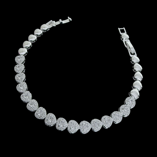 Pulsera Ice Heart en Plata 925
