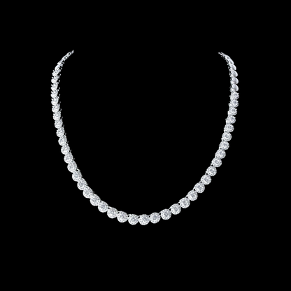 Cadena Luna Ice en Plata 925 con micro circones