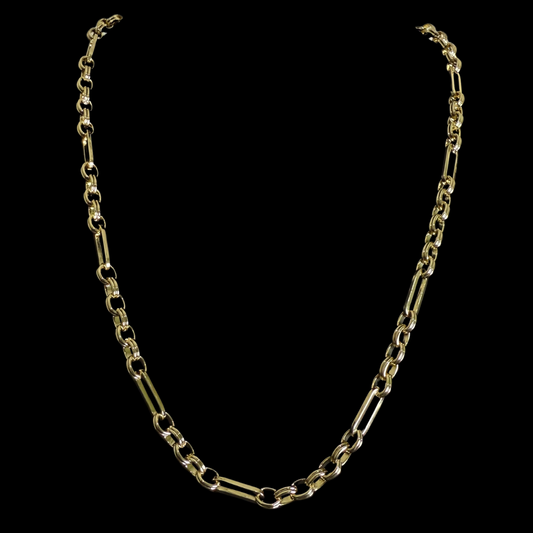 Cadena Rolo Facetada Oro Goldfilled – 60 cm x 7 mm