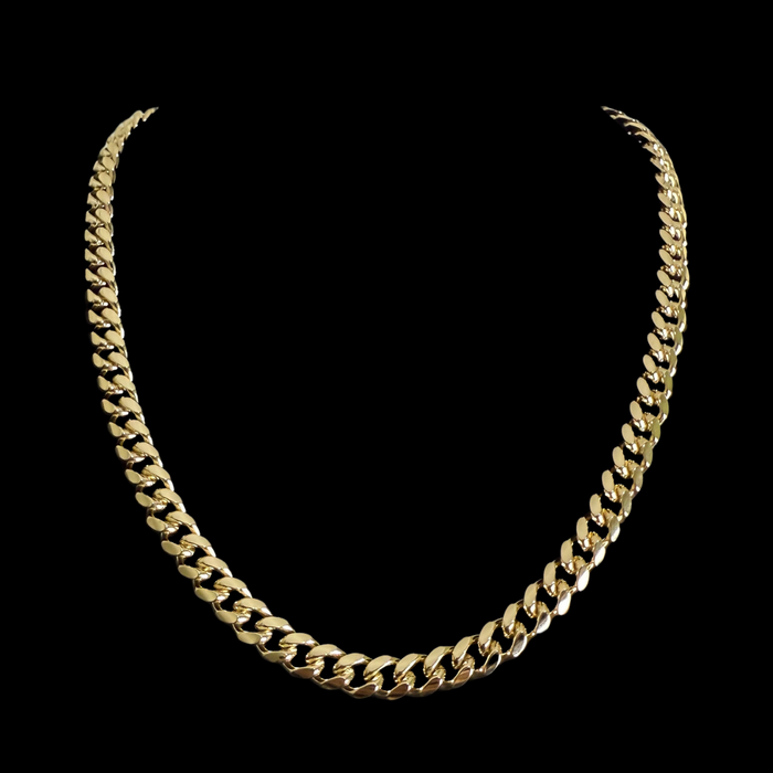 Cadena Cubana Oro – 8 mm