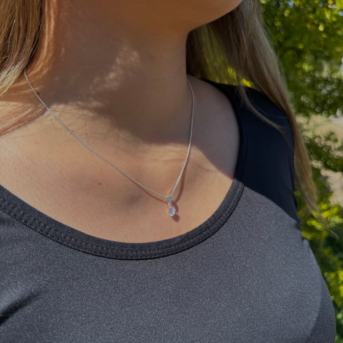 Collar Punto de Luz Solitario Plata 925