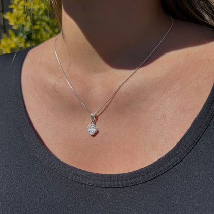 Collar Van Cleef Blanco Mini Plata 925