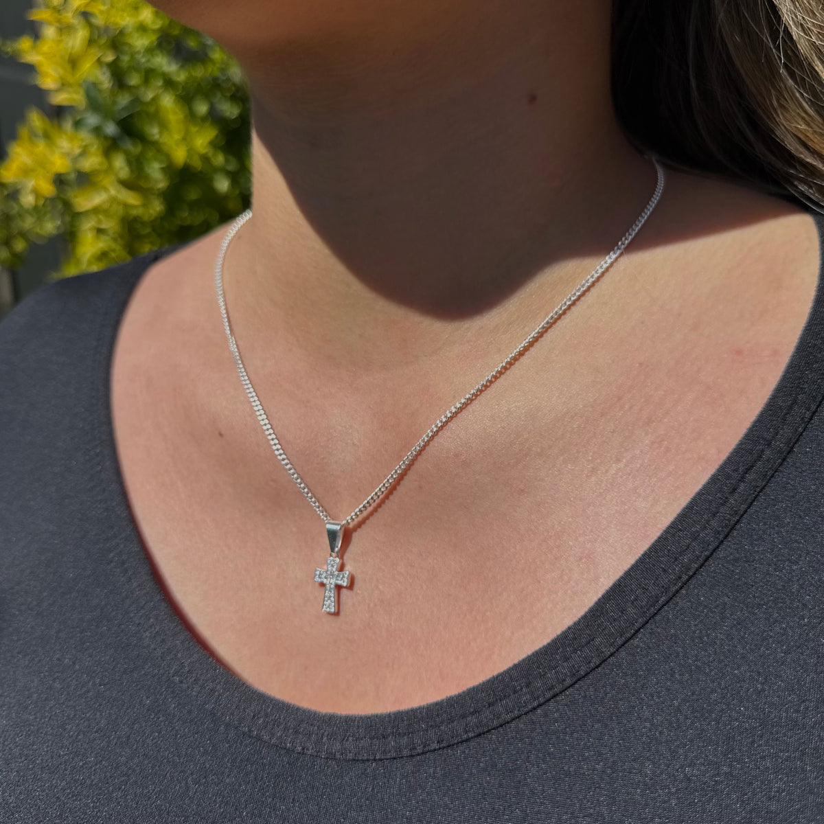 Collar Cruz de Luz Plata 925