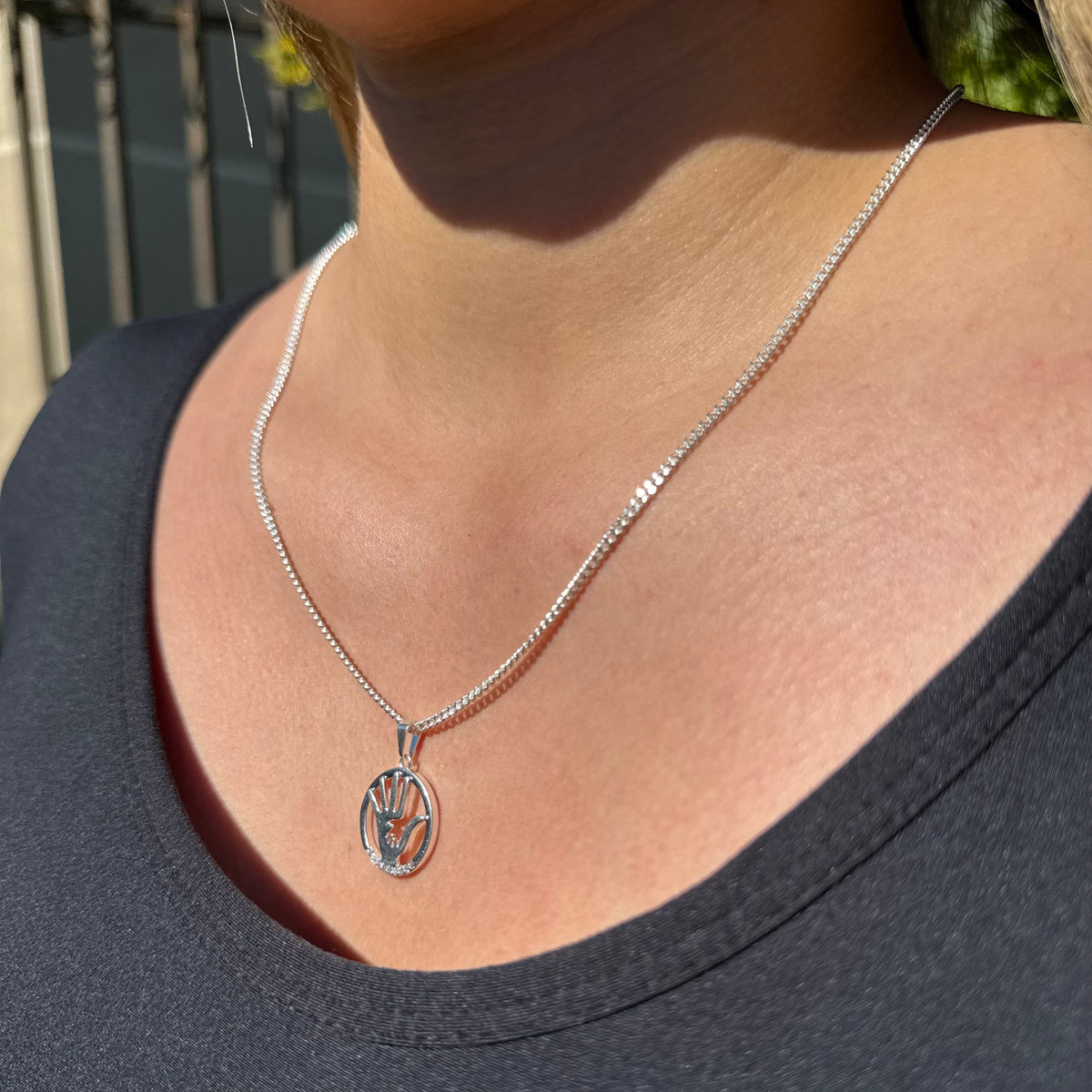 Collar Amor de Madre Plata 925