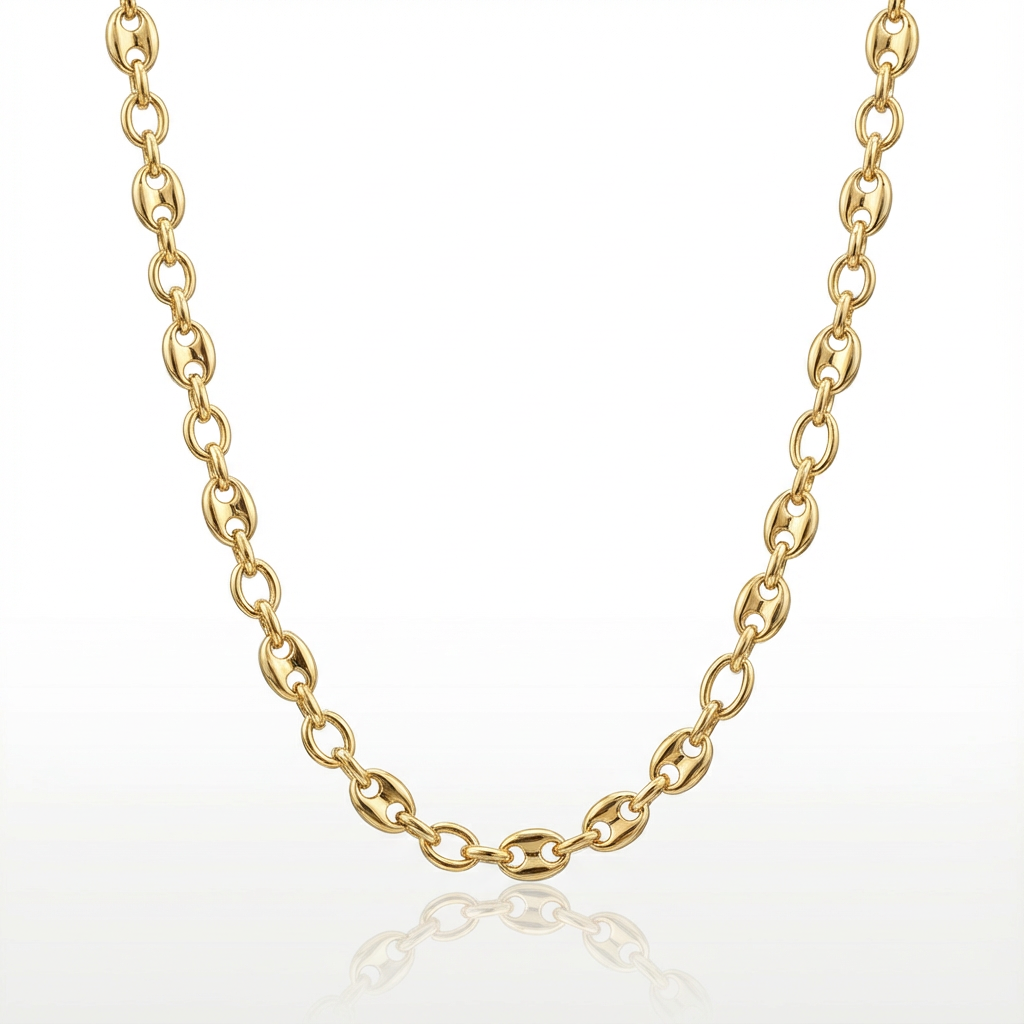 Cadena Gucci Inflada Oro