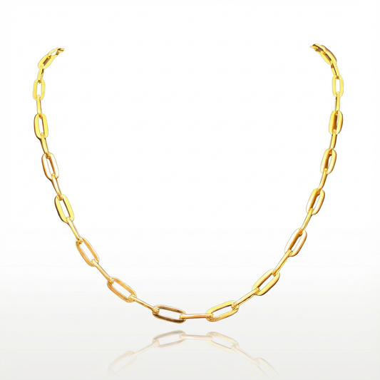 Cadena Eslabón Limada Oro – 5 mm