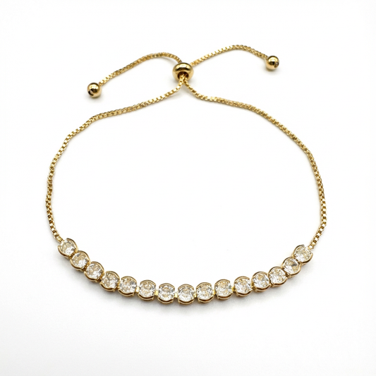 Pulsera Tennis Oro