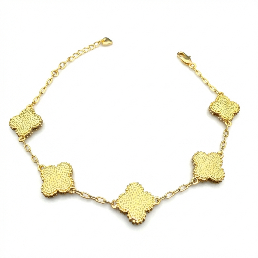 Pulsera Van Cleef Azul Dual Oro – Silver Ice 06